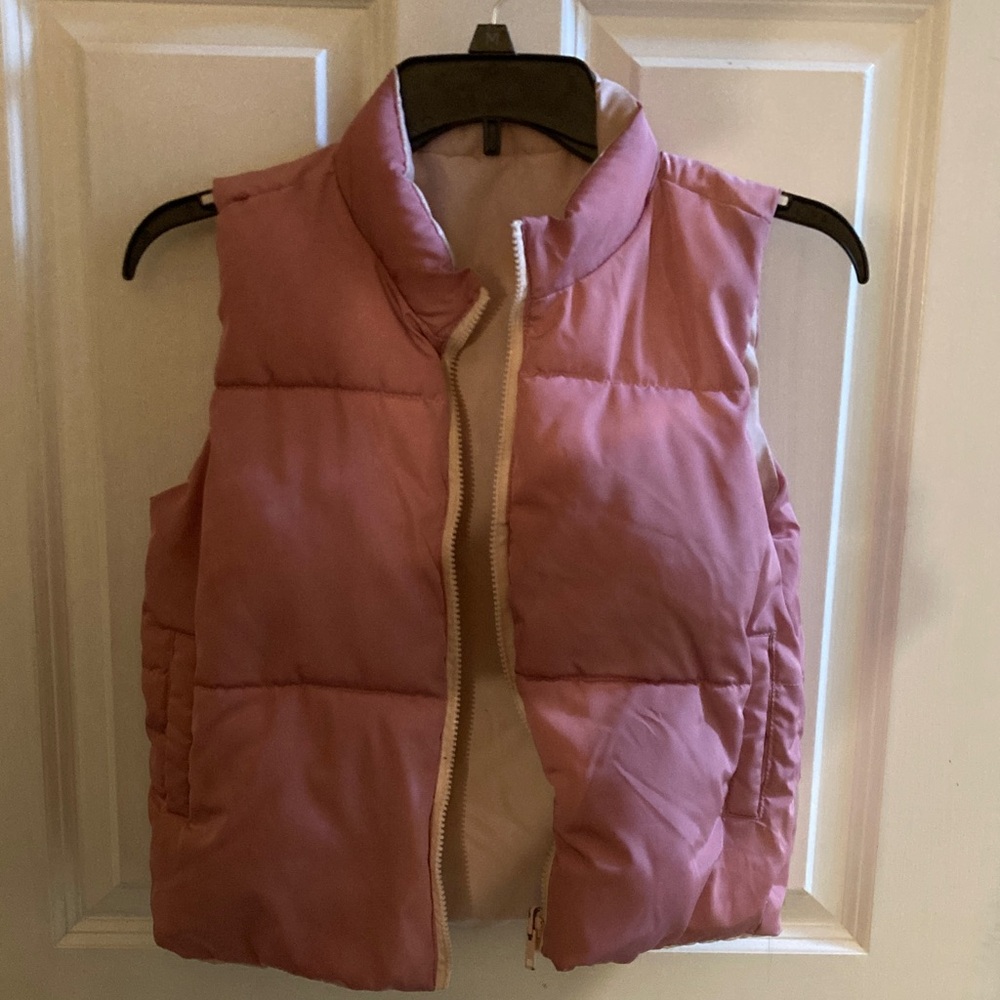 Pink Girls Puffer Vest